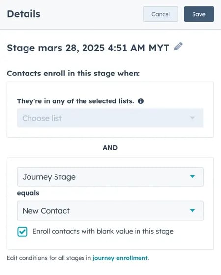 6.1 set journey starting stage
