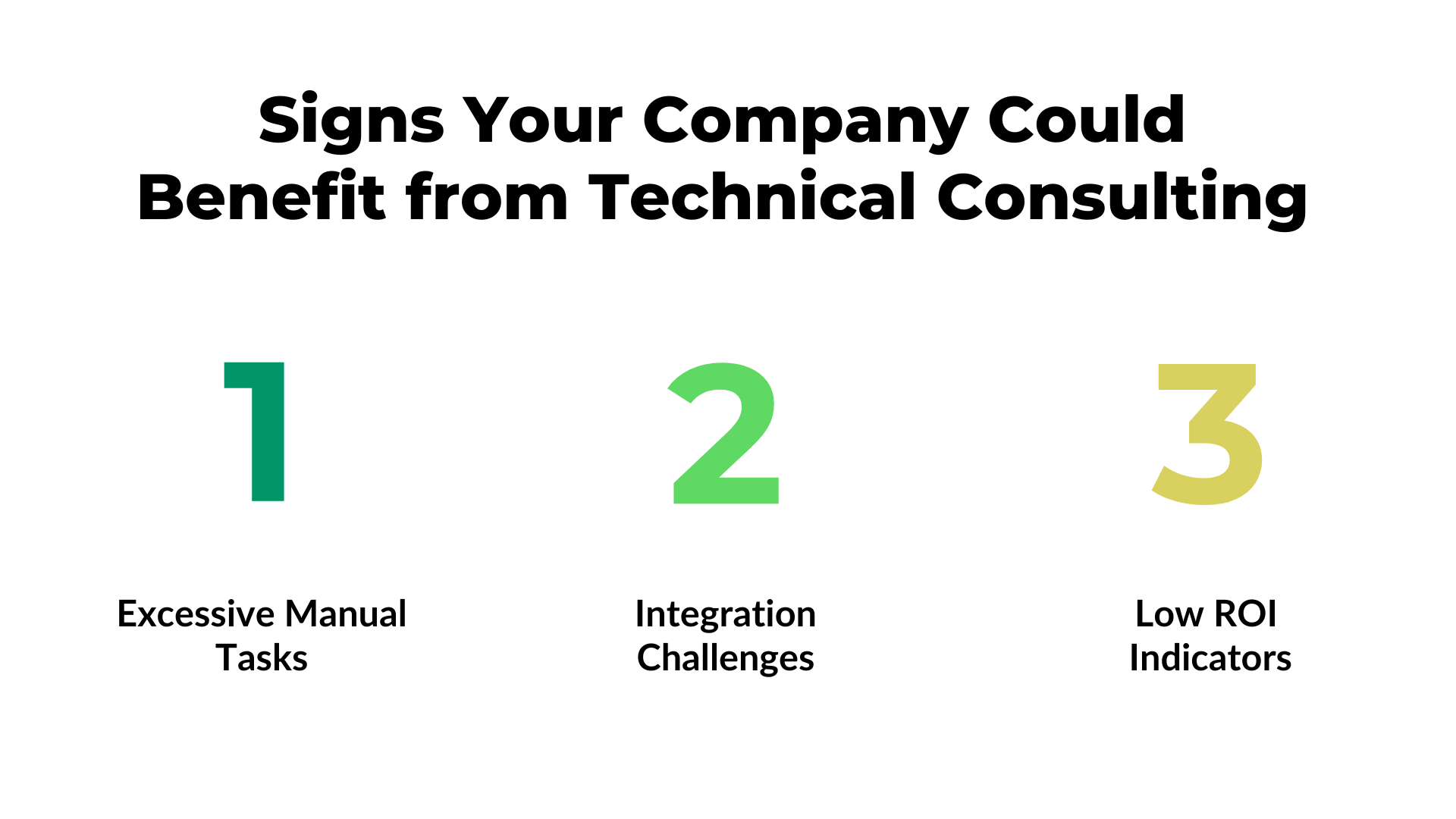 Signs your company needs technical consulting